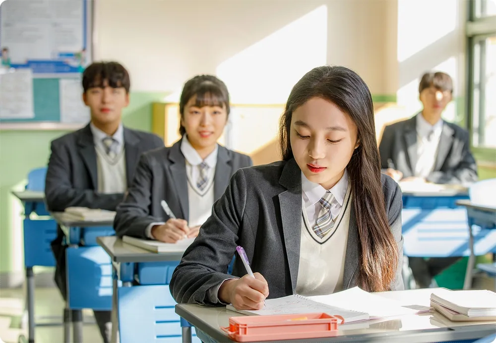 2학기 목표, 원하는 점수와 오늘 바꿀 행동을 나누기 본문 · 교실의 학습 장면