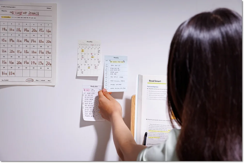 2학기 학습 계획 점검, 범위·수행·다음 과제로 주간 기록 읽기 본문 · 달력과 학습 메모